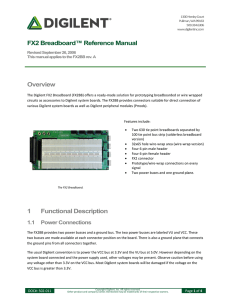 FX2 Breadboard™ Reference Manual Overview 1 Functional