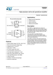 High precision rail-to-rail operational amplifier