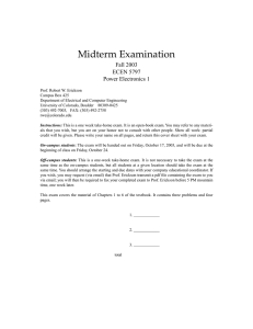 Midterm Examination
