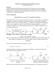 EE462L, Power Electronics, DC-DC Buck Converter Version Sept