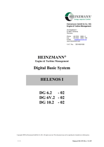 HEINZMANN® Digital Basic System DG 6.2 - 02 DG 6V.2