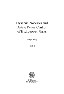 Dynamic Processes and Active Power Control of Hydropower