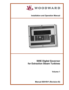 505E Digital Governor for Extraction Steam Turbines