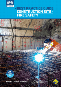 best practice guide construction site - fire safety