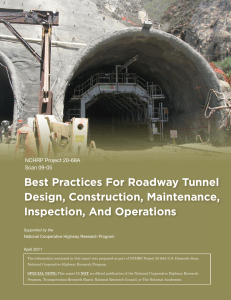 Scan 09-05 Best Practices For Roadway Tunnel Design