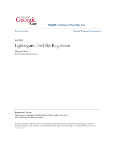 Lighting and Dark Sky Regulation