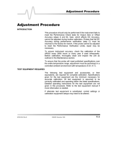 AP022 Active Probe Manual - Adjustment