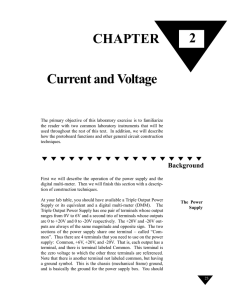 CHAPTER 2 Current and Voltage