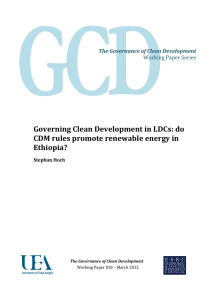 Governing Clean Development in LDCs: do CDM rules promote