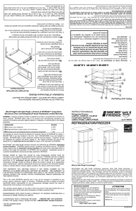 Refrigerator Manual