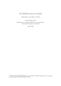 The EIGRP Protocol in Maude - E-Prints Complutense