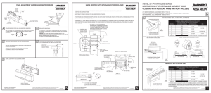 model 281 powerglide series instructions for installing sargent door