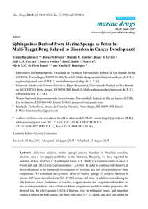 Sphingosines derived from marine sponge as potential multi