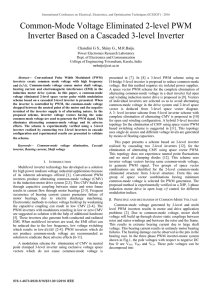 Common-Mode Voltage Eliminated 2-level PWM Inverter