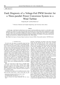 Fault Diagnosis of a Voltage-Fed PWM Inverter for a Three