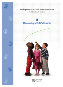 Measuring a child`s growth - World Health Organization