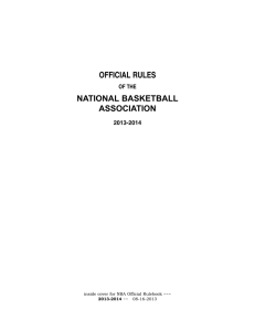 official rules national basketball association