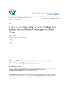 A Flux-weakening Strategy for Current-Regulated Surface