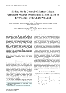 Sliding Mode Control of Surface-Mount Permanent