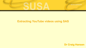 Extracting YouTube Videos Using SAS