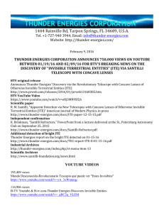 Tel.!+1 - Thunder Energies Corporation