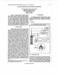 Voltage detection and magnet protection