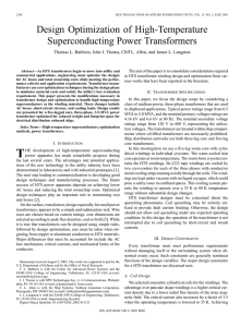 Design optimization of high-temperature superconducting power