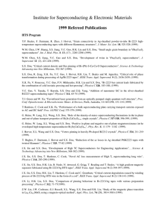 1999 Refereed Publications - Institute for Superconducting and
