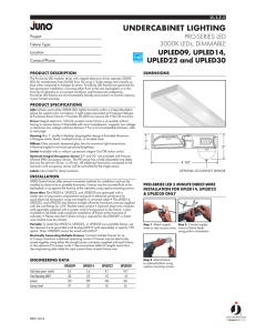 Specs - Juno Lighting Group