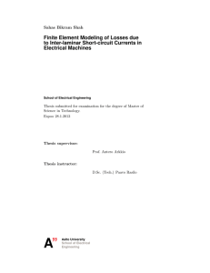 Finite Element Modeling of Losses due to Inter-laminar