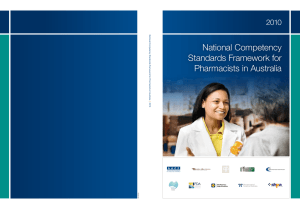 National competency standards framework for pharmacists in Australia