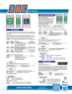 Exit Switches - Security Door Controls