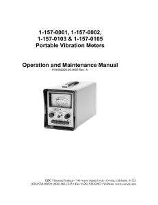 1-157 Operations Manual - CEC Vibration Products