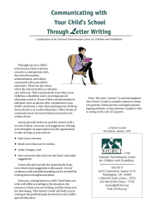 Communicating with Your Child`s School Through Letter Writing