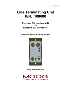 Line Terminating Unit Manual