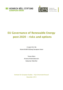 EU Governance of Renewable Energy post-2020