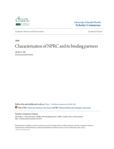 Characterization of NPRC and its binding partners