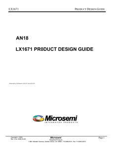 LX1671 Design Reference Guide