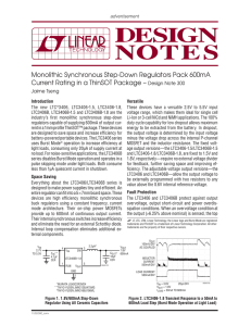 Monolithic Synchronous Step-Down Regulators Pack 600mA