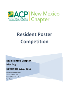 Resident Poster - American College of Physicians