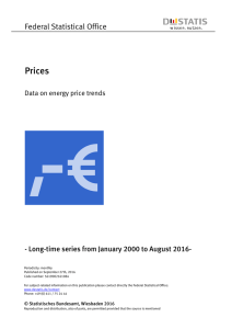 Data on energy price trends - Long-time series