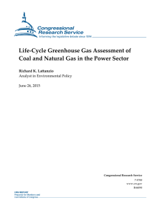 Life-Cycle Greenhouse Gas Assessment of Coal and Natural Gas in