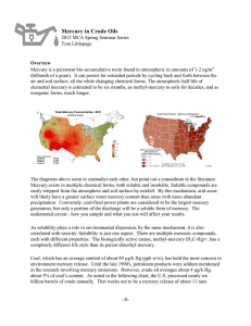 Mercury in Crude Oils - Marine Chemist Association, Inc