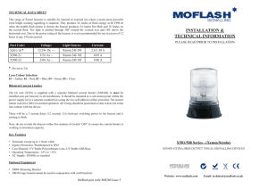 Installation - Moflash Signalling