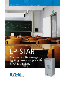 Compact CEAG emergency lighting power supply with STAR