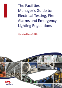 Electrical Testing, Fire Alarms and Emergency Lighting