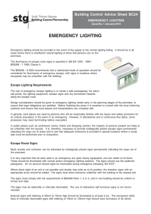 Emergency Lighting - STG Building Control