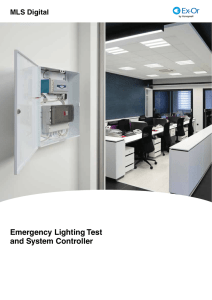 Emergency Lighting Test and System Controller - Ex-Or