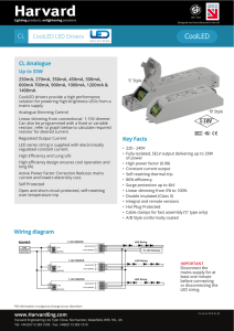 CL CoolLED LED Drivers CL Analogue Key Facts Wiring diagram