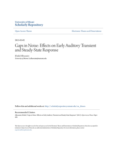 Effects on Early Auditory Transient and Steady